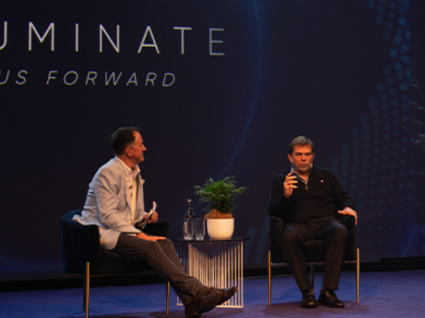 Graham Turner speaking on stage at Illuminate 2022